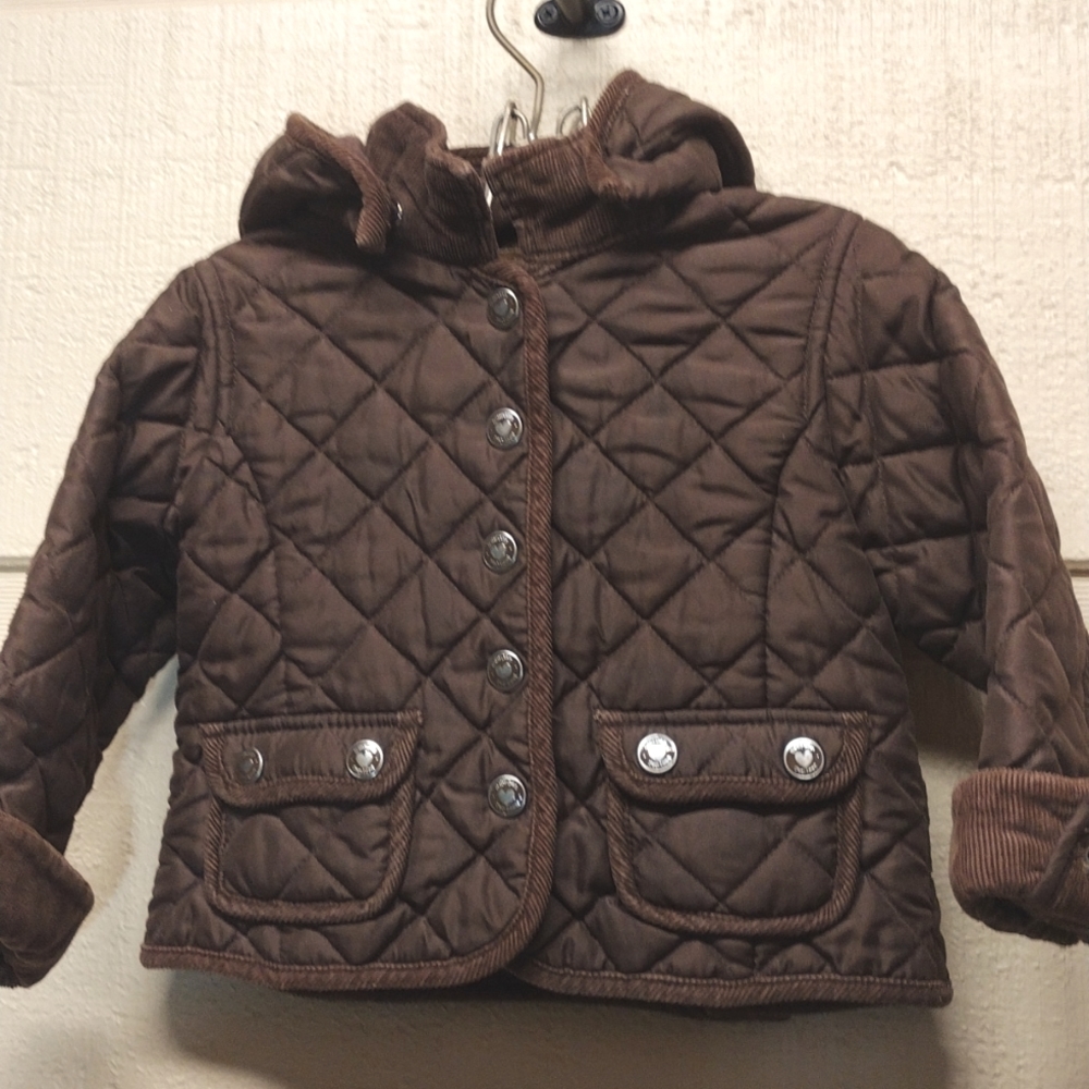 Baby Gap quilted hooded jacket 18-24m